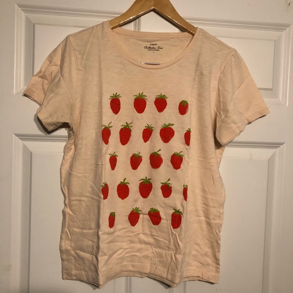 Jcrew graphic tee size large